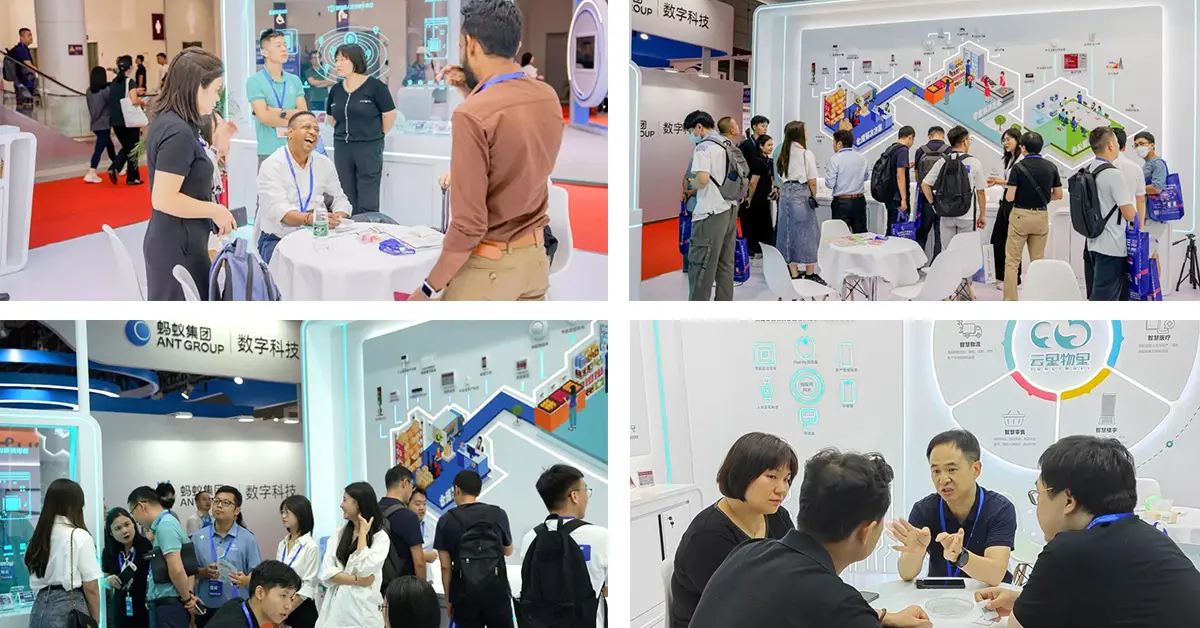 Watch the crowds at Minew’s booth and interact with each other