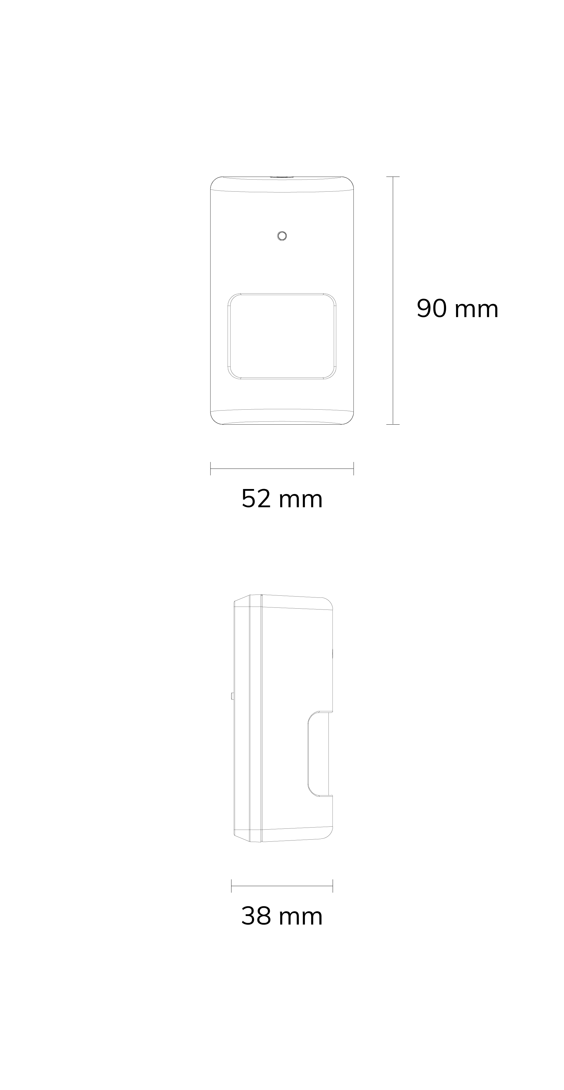 MSP01 Sensore infrarosso passivo (Sensore PIR) Dimensioni delle specifiche