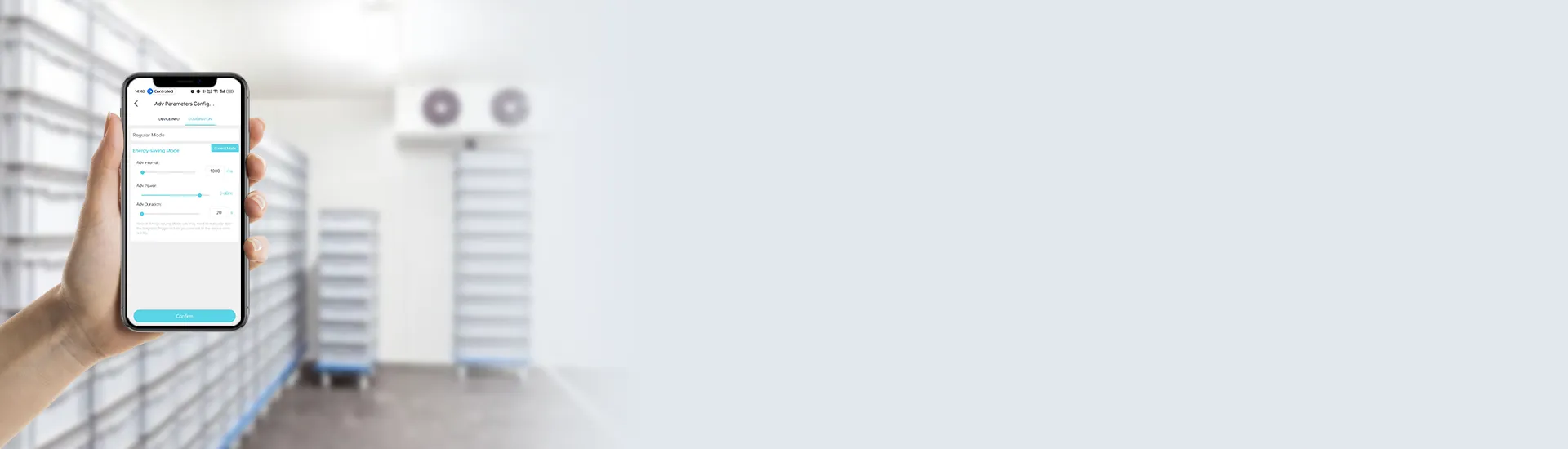 Konfiguration mit MSensor App