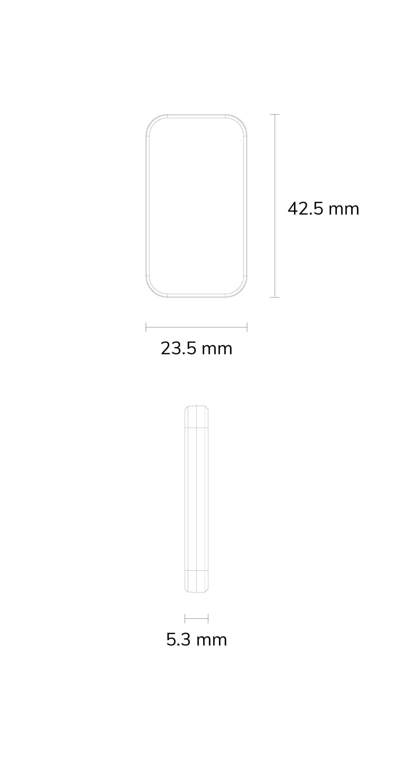 E6 Light Sensor Beacon dimensions