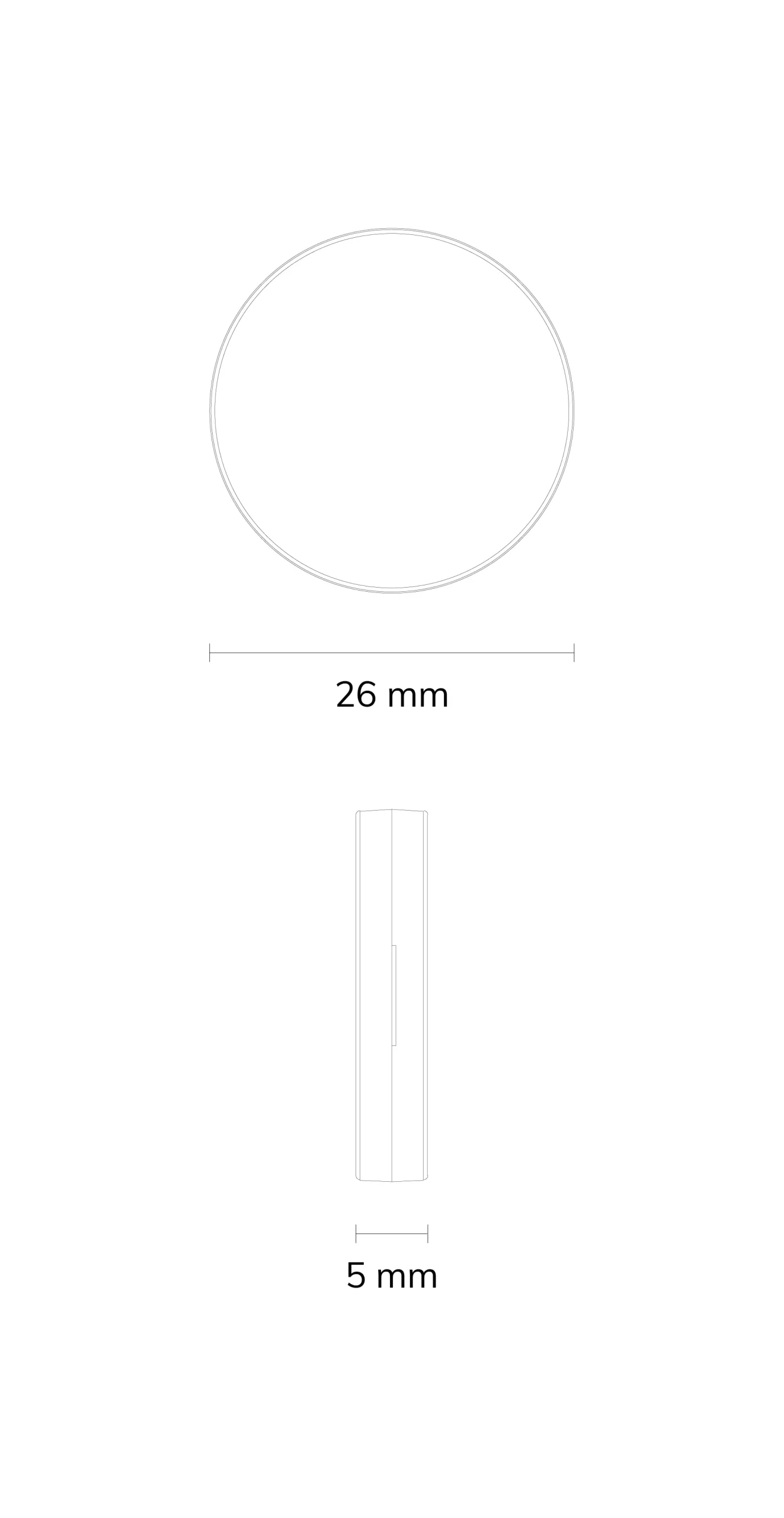 i9 Coin Tag Specifications dimensions