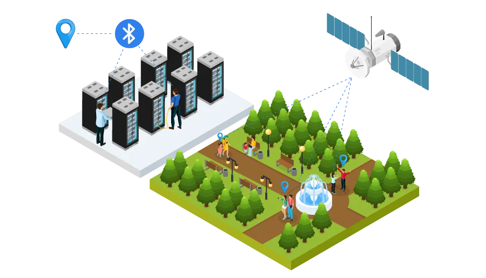 GNSS 및 Bluetooth 위치 확인