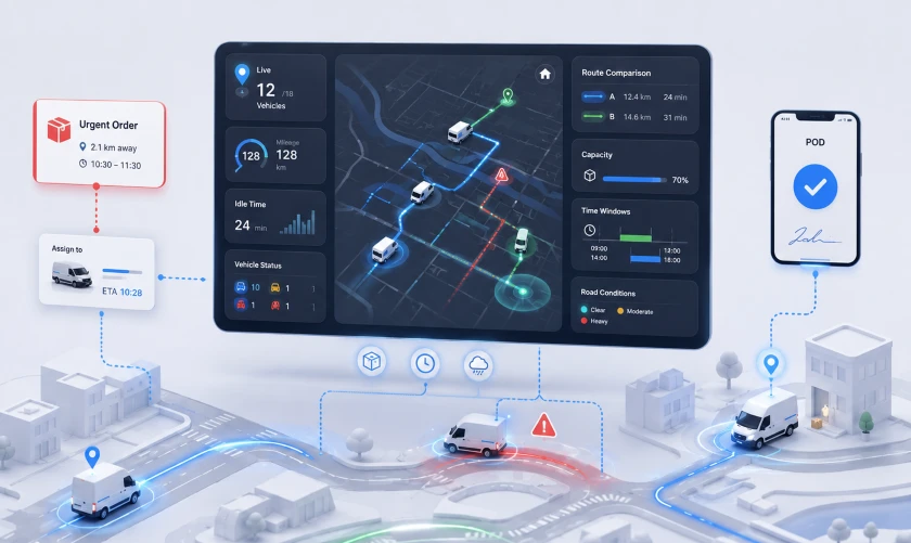 Intelligent Fleet Management in last mile logistics