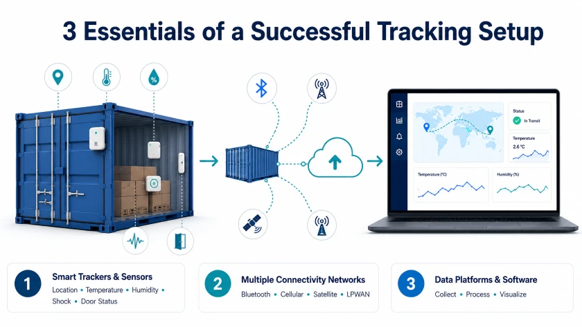 IoT Container Tracking setup