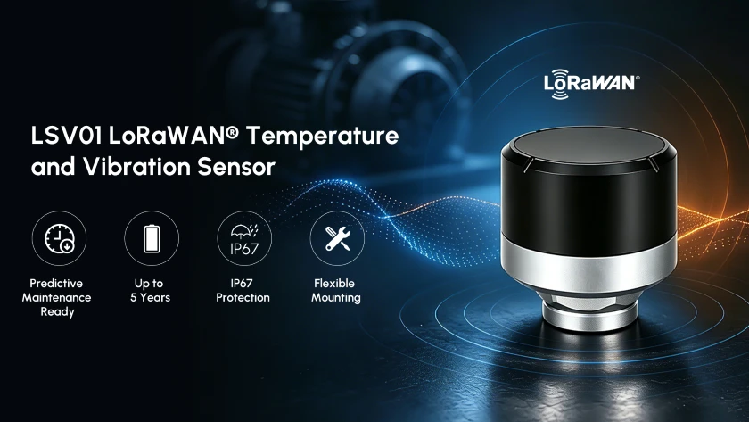 Minew Launches LSV01 LoRaWAN Temperature and Vibration Sensor