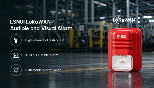 Safety Can't Wait for a Screen Refresh: LSN01 LoRaWAN Alarm Delivers Real-Time Sound and Light Warnings