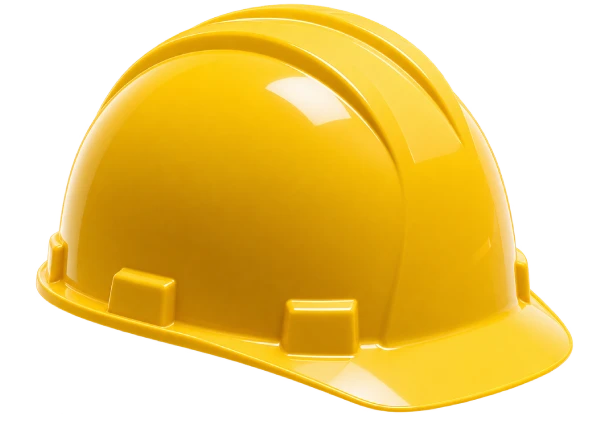 Traditional gray safety helmet
