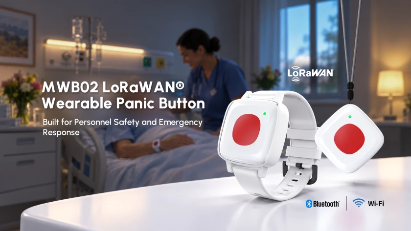 Minew Launches MWB02 LoRaWAN Wearable Panic Button
